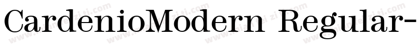 CardenioModern Regular字体转换